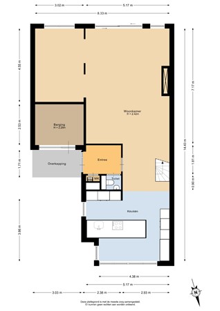 Floorplan - Wolvenburg 14, 2994 DM Barendrecht